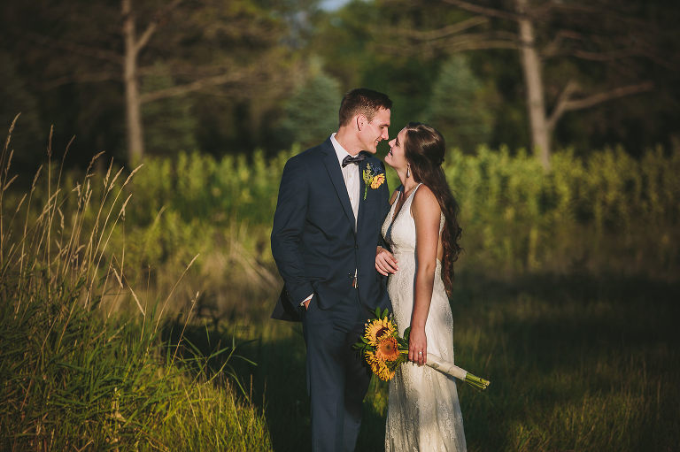 bride and groom, wedding day, golf course