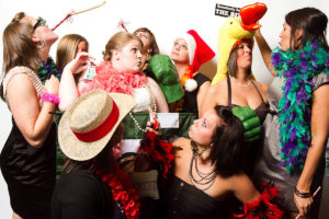 crowded photobooth in Chattanooga, TN