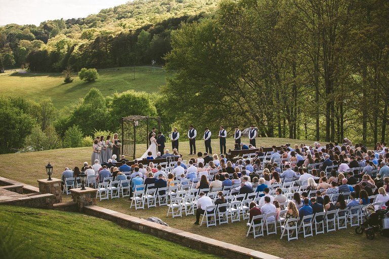 wide angle image of ceremony location 