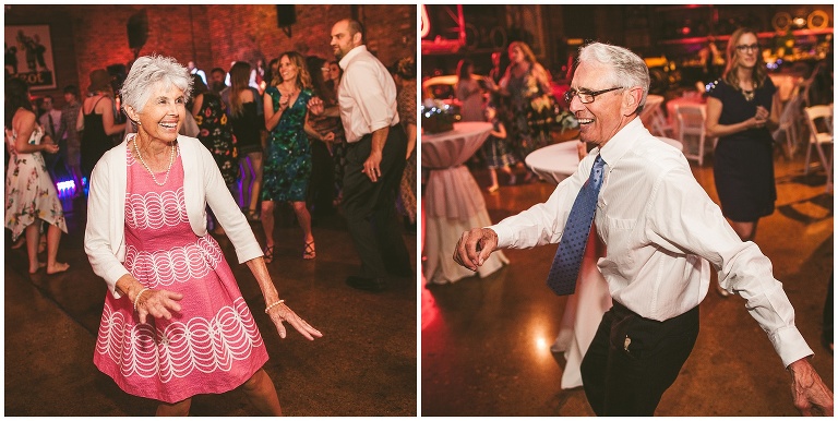 wedding guests dancing 