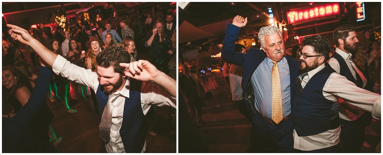 groom and his dad dancing 