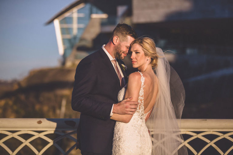 bride and groom portrait