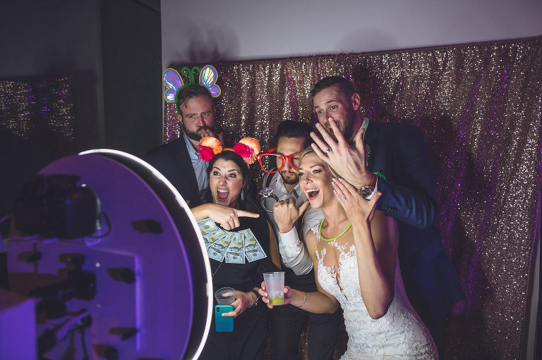 photo booth at reception 
